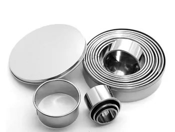 

Stainless Steel Mousse Mold Circle Cake Mold 11 Pieces Cake Mold Fondant bing gan qie Mold Baking Tool