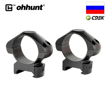 

ohhunt 30mm Diameter 2PCs Low Profile Standard Picatinny Weaver Steel Scope Rings Tactical Hunting Sport Mounts Accessories