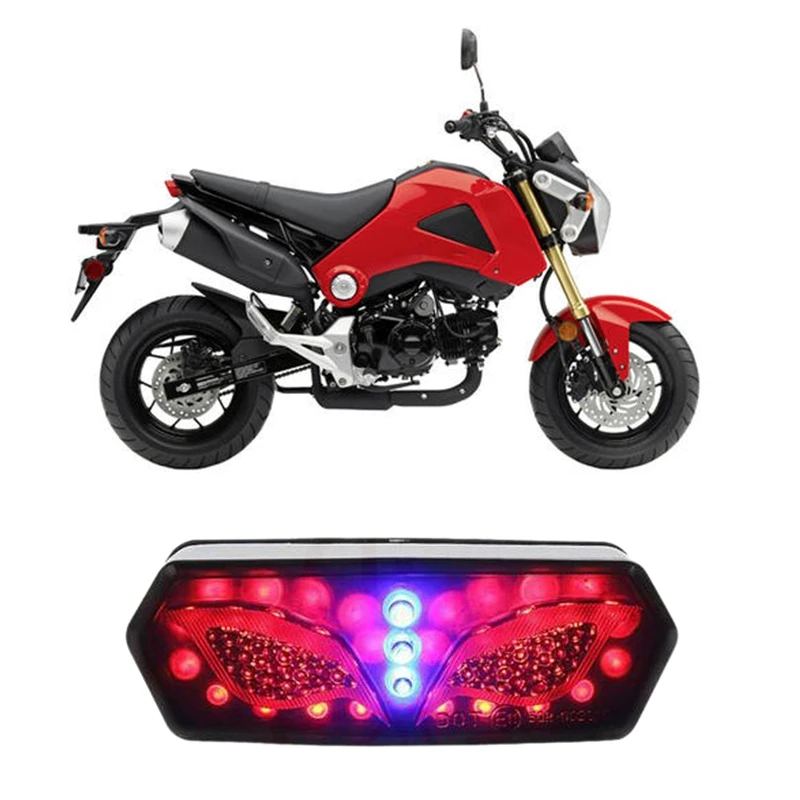 Интегрированный светодиодный тормозной задний светильник сигнала поворота для Honda Grom MSX 125