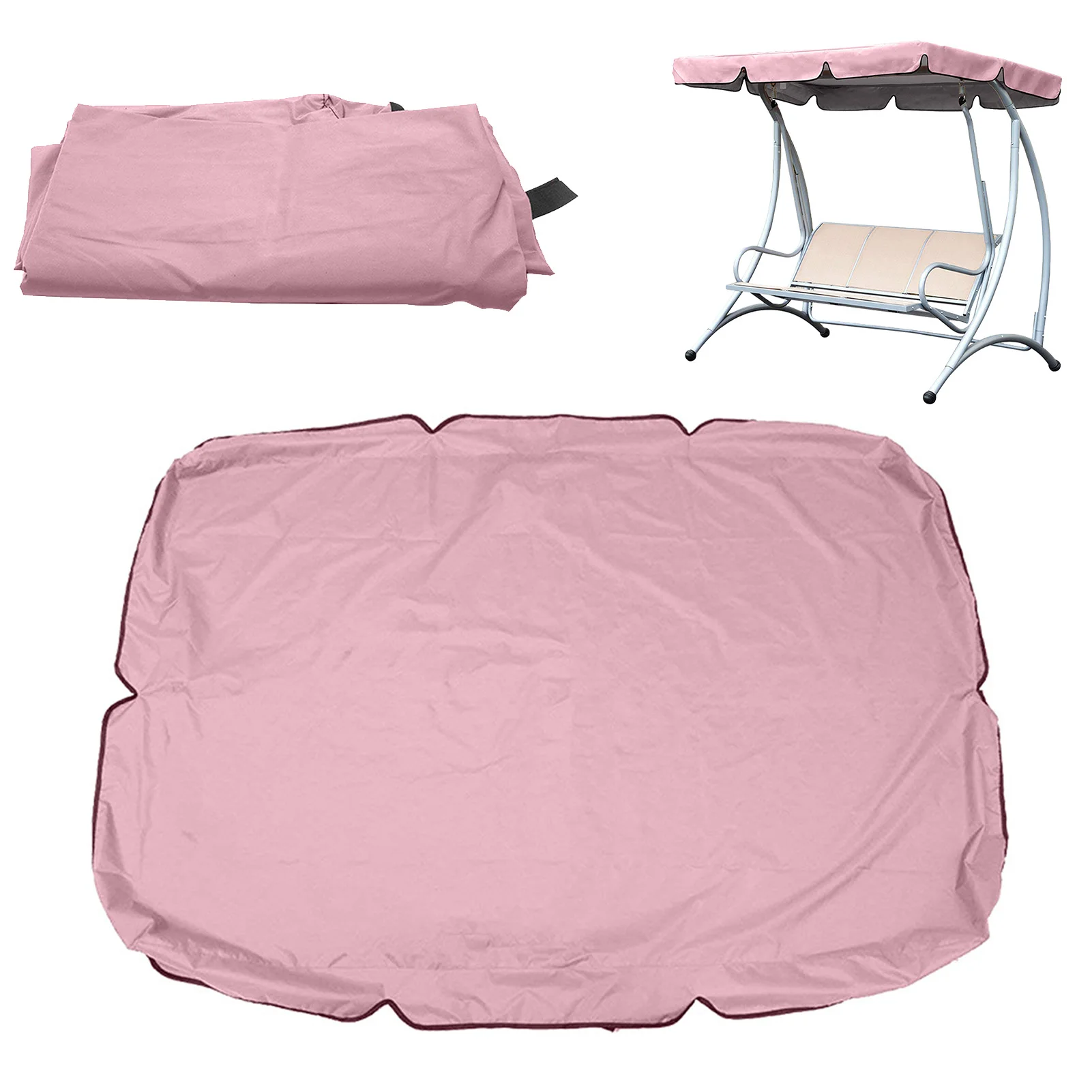 Garden Swing Canopy Top Cover Waterproof Outdoor Swing Chair Hammock Canopy Roof Replacement Chair Sun-shading