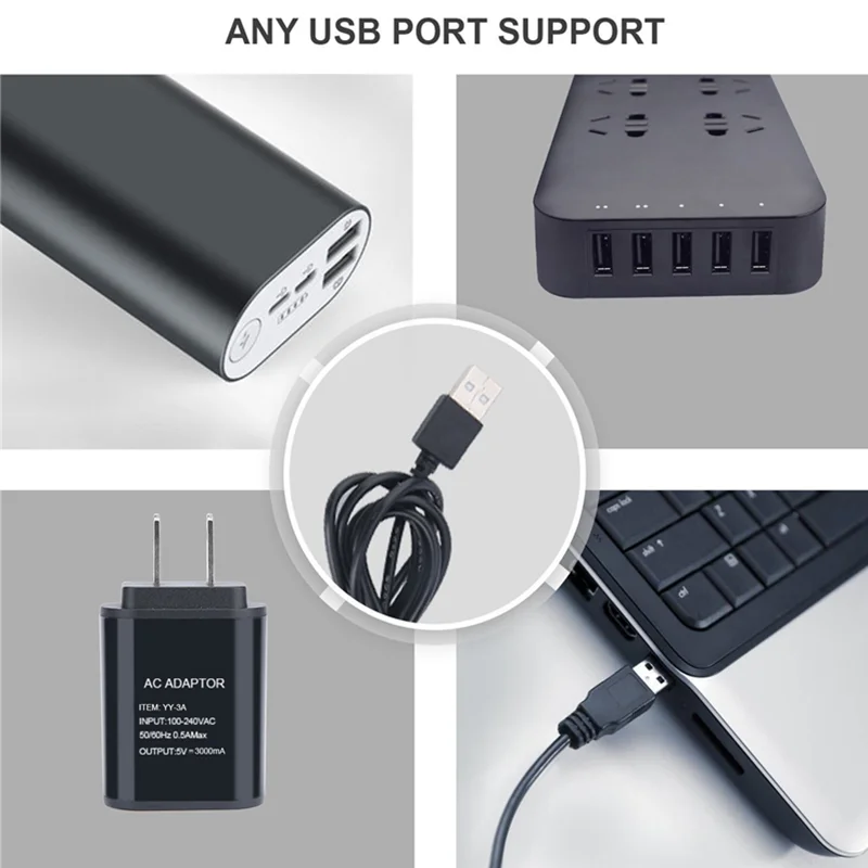 Светильник для выращивания растений, 5 В, USB, светодиодные лампы для растений, полный спектр, с контролем, для растений, саженцев, цветов, для помещений, коробка для выращивания растений