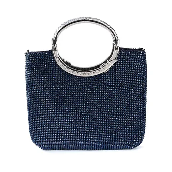 

Rhine-inset dinner bag holding party ladies bag large space hand rhine-carrying evening wear banquet bag large capacity handbag
