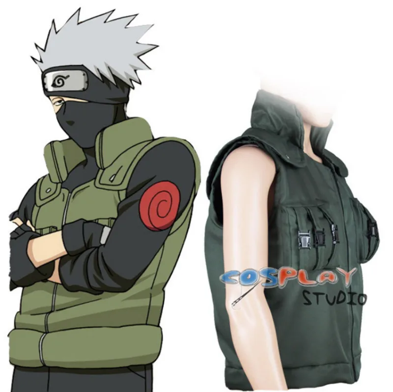 Naruto Kakashi Hatake Vest Cosplay Flak Jacket Costume - New American  Jackets