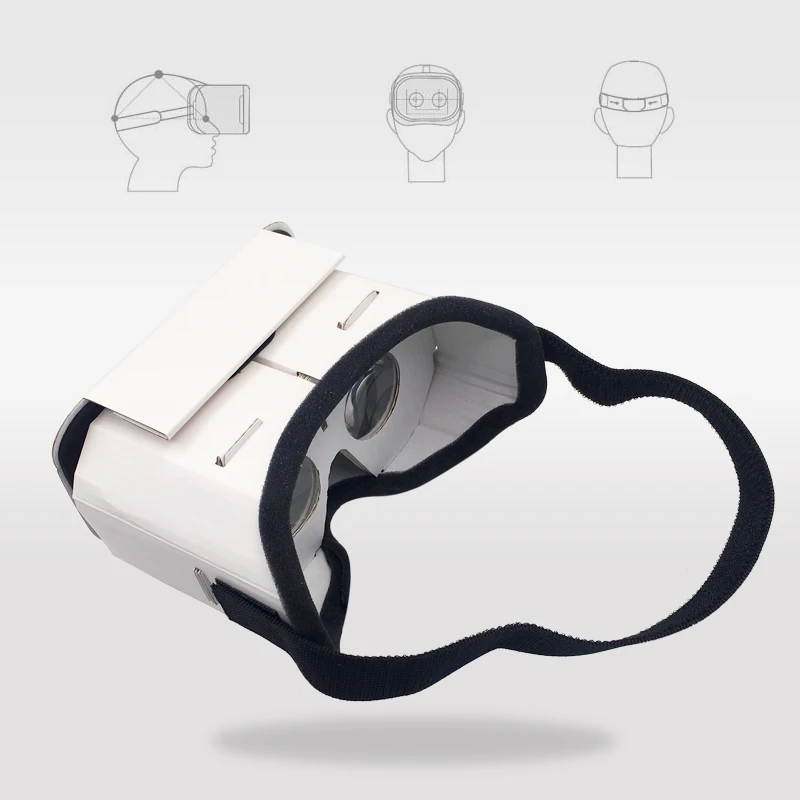DIY Портативные Очки виртуальной реальности Google Cardboard 3D очки VR очки для смартфонов для Iphone X 7 8 VR