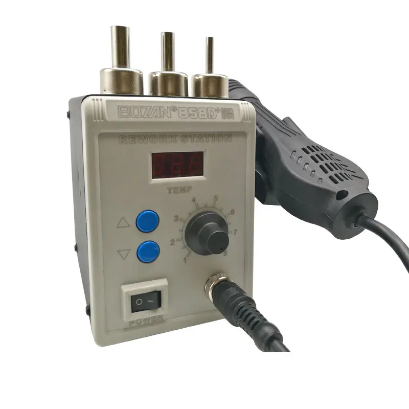 

Hot Sale BOZAN 858D+ New Style Hot Air Soldering Rework Station LED Temperature Adjustable Desoldering Machine for Mobile Repair