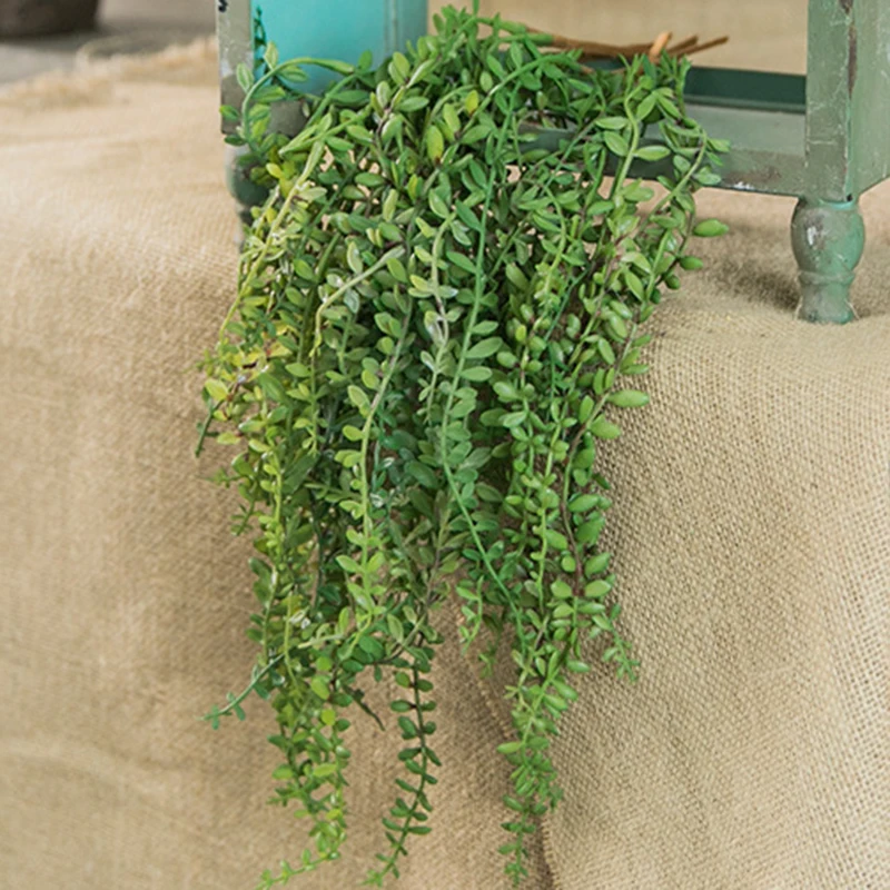 Имитация лозы Senecio Radicans суккуленты поддельный цветок домашний Свадебный декор