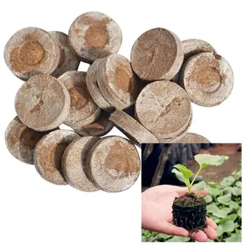 

5PCS 30mm Compressed Nursery mud Nutrient Block Garden Flowers Planting Seedlings Peat Cultivate Block Nursery Soil Block New