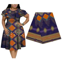 Хлопок Анкара, Африка печать батик ткань настоящий голландский воск tissu Африканский высокое качество швейный материал для вечернего платья 6 ярдов