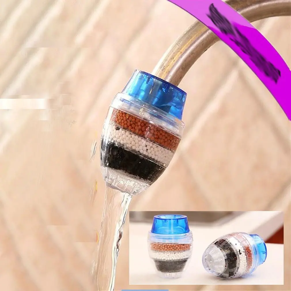 Activated carbon Water Filter Faucet Splash Nozzle Water-saving Shower Bath Valve Filter Devices Three-layer filter cleaner