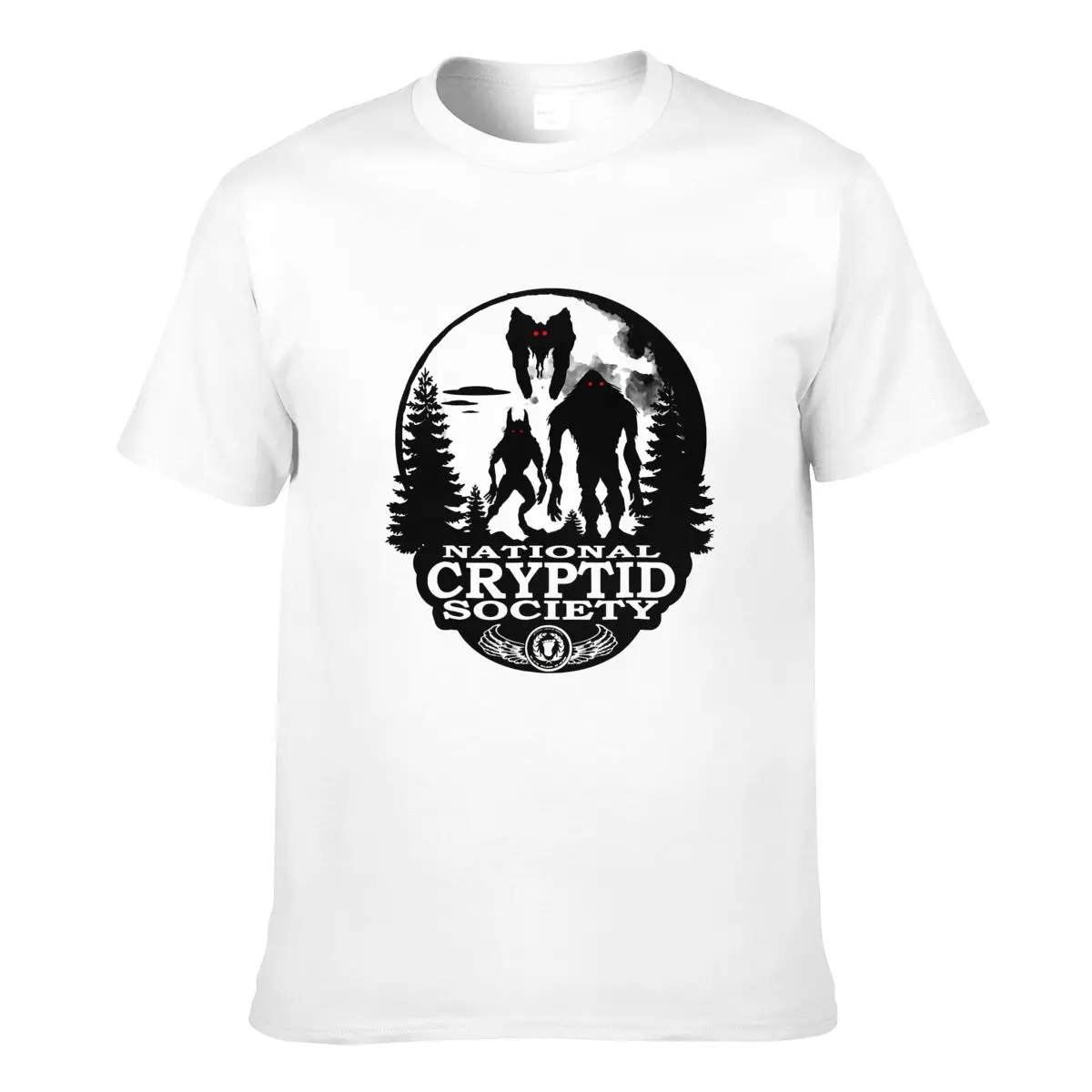 

Bigfoot Dogman Mothman UFO; National Cryptid Society Tops Tee T Shirt Loose Plus Size T-shirt Print Casual Cotton Short O-neck