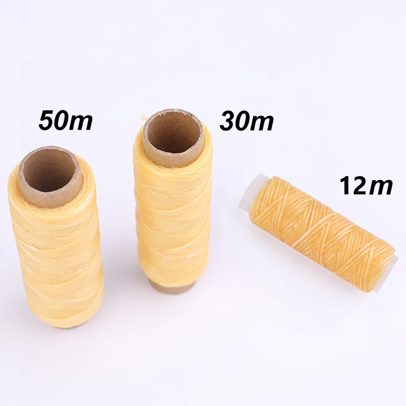 LMDZ Leather Waxed Thread 1Pcs 12/30/50m 150D DIY Hand Polyester Stitching Thread Multicolor For DIY Handicraft Sewing Tools