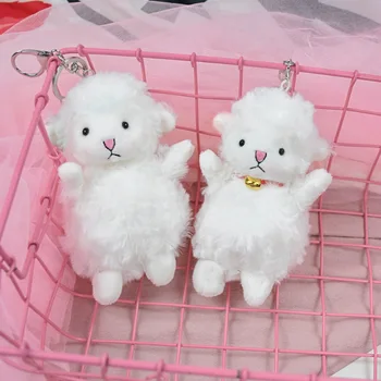 

1Pcs Ins popular cute little wool velvet pendant little sheep school bag ornaments girl key chain backpack gift HTML1