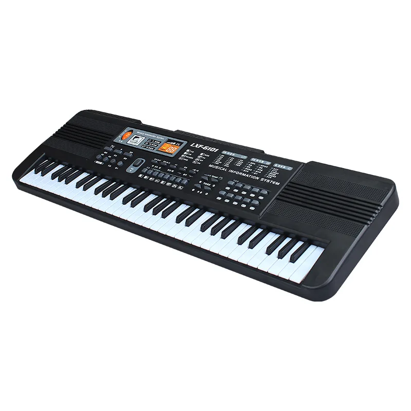 

Children Early Education Musical Instrument Piano Toys with Microphone Chargeable Multi-functional 61 Key Music Electronic Keybo