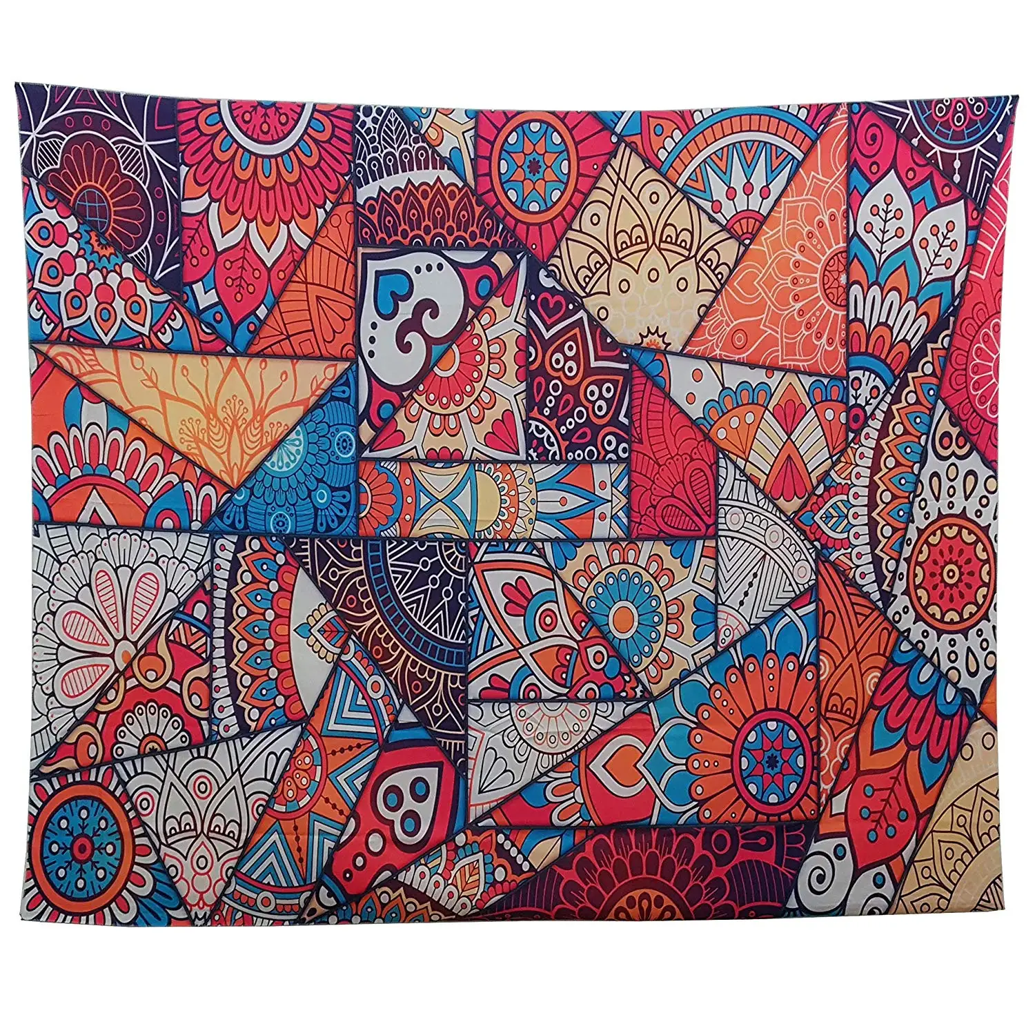 

Modern Mandala Art Bold Shapes Design Geometric Rectangles Wall Hanging