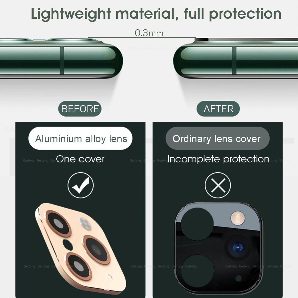 Сменная Крышка для объектива камеры для iPhone X XS XR XS Max поддельная наклейка для камеры для iPhone 11 Pro Max металлическое защитное кольцо для объектива