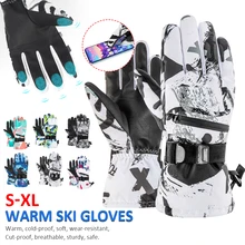 Waterproof Winter Warm Thermal Gloves Man Mittens Womens Sports Mens Ski Accessories Skiing Snowboarding Entertainment