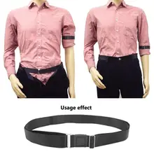 Unisex Shirt Stay Adjustable Belt Non-Slip Wrinkle-Proof Shirt Holder Strap