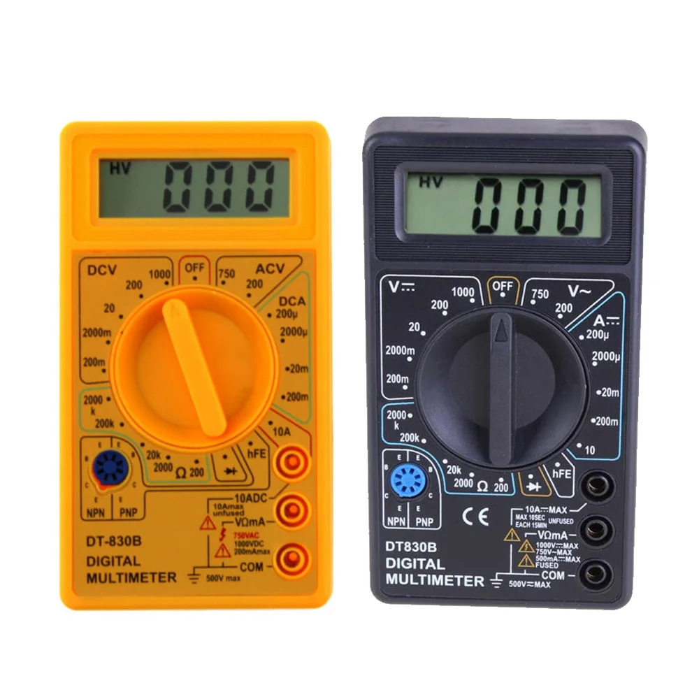 1 шт. DT 830B ЖК дисплей Дисплей Цифровой мультиметр переменного тока/dс Amp Вольт Ом