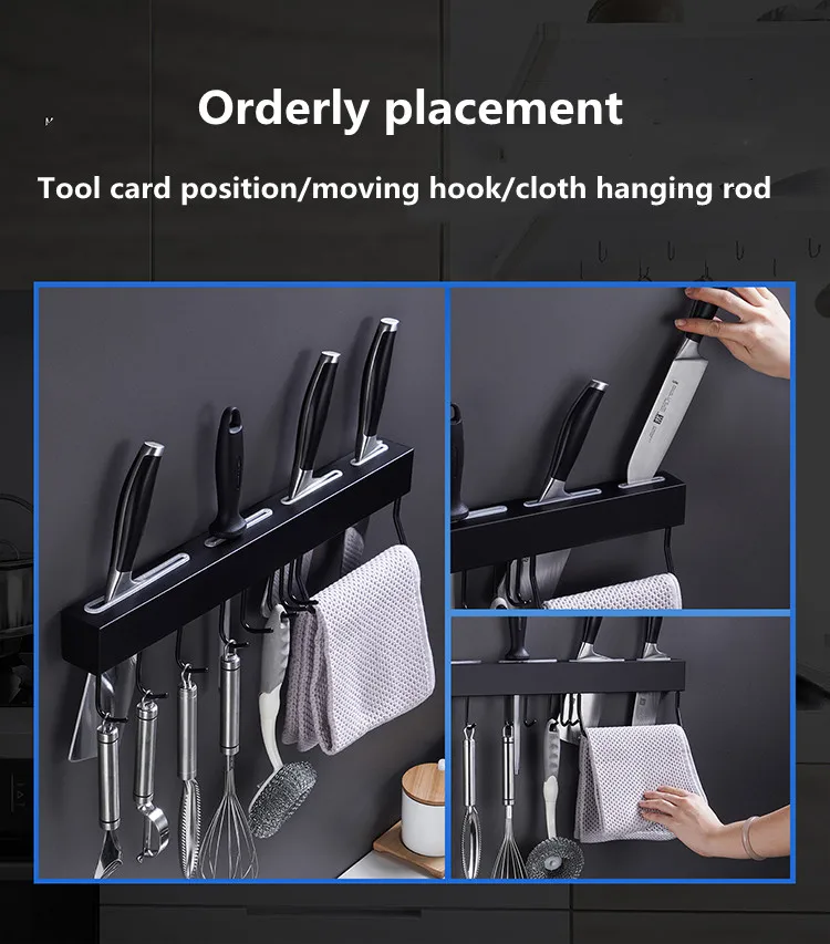 Kitchen 304 Stainless Steel Knife Holder Holder Supplies Daquan Cutting Board Knife Cutting Board Knife Multifunctional Rack