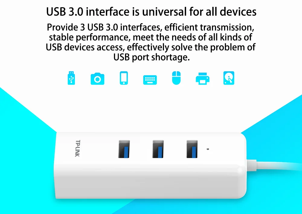 TP-LINK TL-UG313 Внешний USB 3,0 проводной Ethernet сетевой адаптер USB 10/100/1000M Ethernet RJ45 Lan для Windows/MAC/Linux