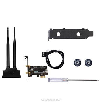 

2400Mbps Dual Band Wireless PCIe For In tel AX200 Card 802.11ax 2.4G/5Ghz BT 5.0 Au12 20 Dropship