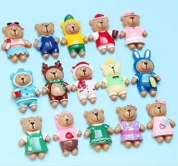

Kawaii Flatback Resin Cabochon Kawaii Christmas Bear Flat Back Resin Cabochons For Phone Bows DIY Scrapbooking Crafts