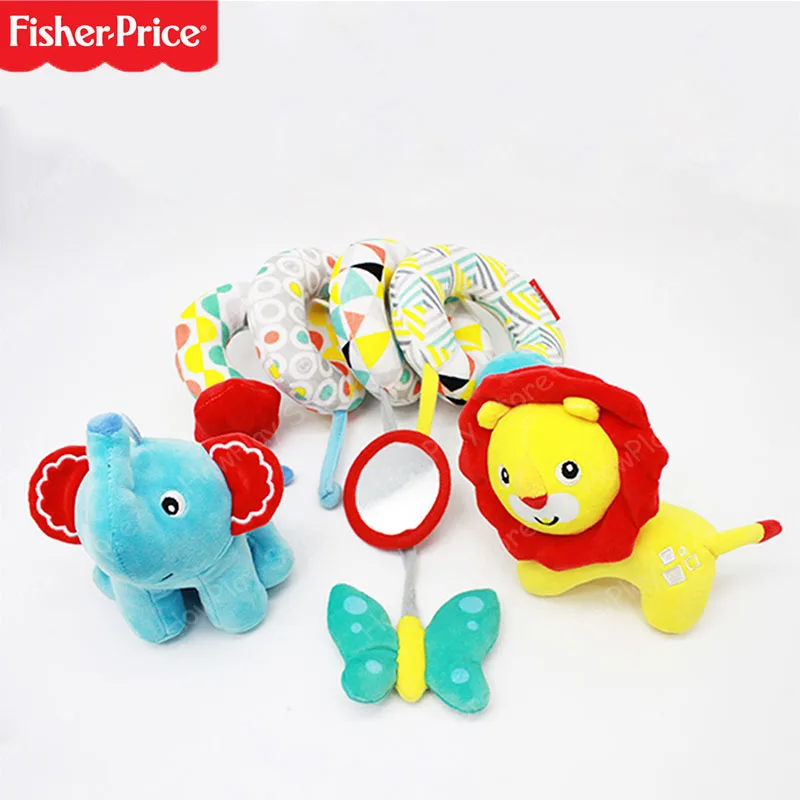 Fisher-Price детские игрушки на кроватку детские игрушки-погремушки комфортная кровать вокруг спирали плюшевые животные детская коляска подвесные игрушки для новорожденных