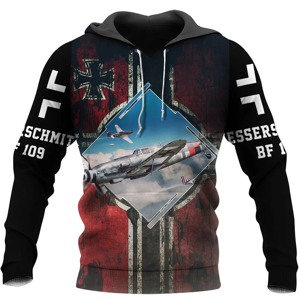 

Fighter Plane BF 109 3D All Over Printed Hoodie Men And Women Fashion Casual Jackets L0007
