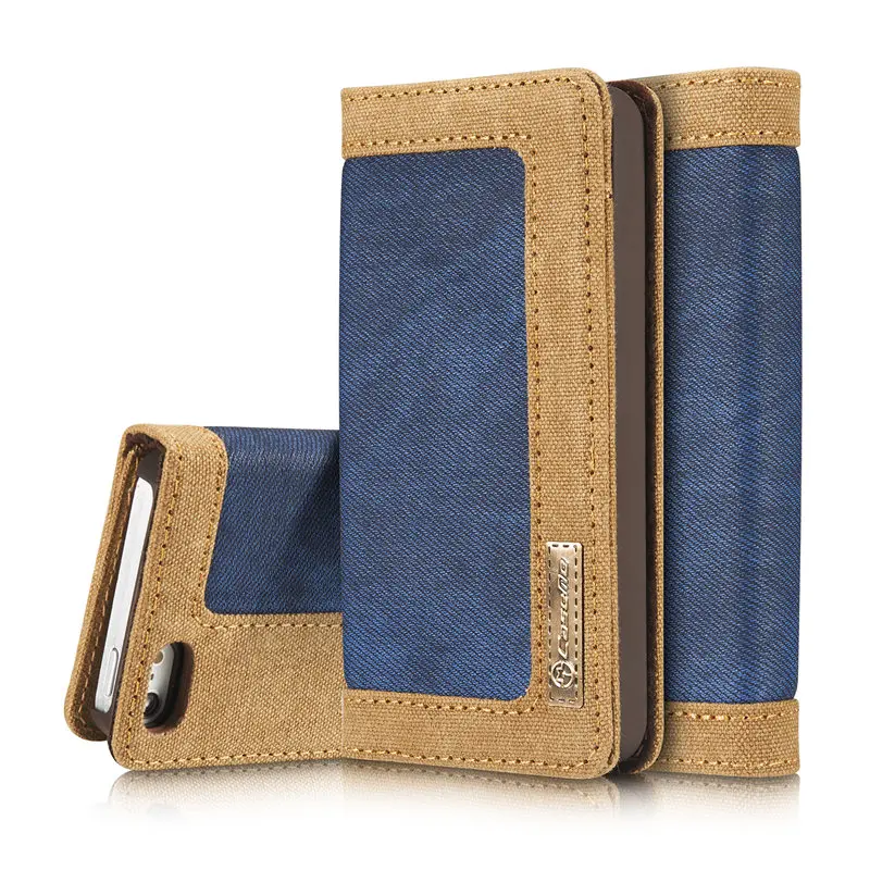 

For iPhone 5 5S SE Case Luxury Card Holder Canvas Wallet Stand Phone Back Flip Cover For iPhone 5S Coque Fundas