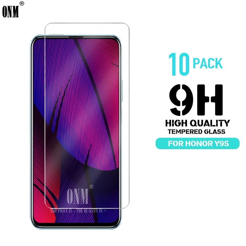 

10 Pcs Tempered Glass For Huawei Honor Y9s Glass Screen Protector 2.5D 9H Premium Tempered Glass For Honor Y9s Protective Film