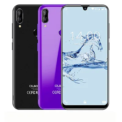 OUKITEL C16 5.71" HD+ 19:9 Android 9.0 Smartphone WaterDrop Fingerprint Mobile Phone MT6580P 2G RAM 16G ROM 2600mAh Unlock