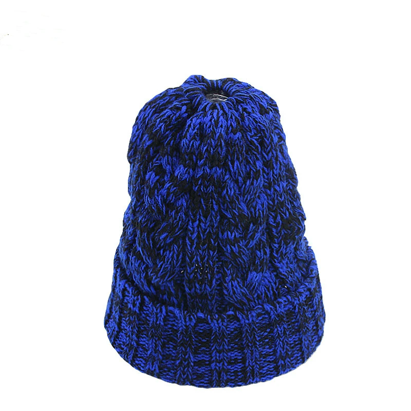 Модная одноцветная Шапка-бини для леди, женская шапка Skullies, новинка, зимние теплые вязаные шапки для улицы, повседневная спортивная женская шапка