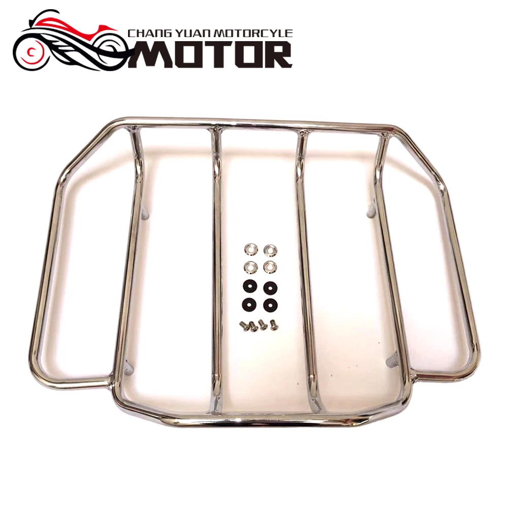 Estante de equipaje cromado Pak para modelos de tocador Harley Тур 1984