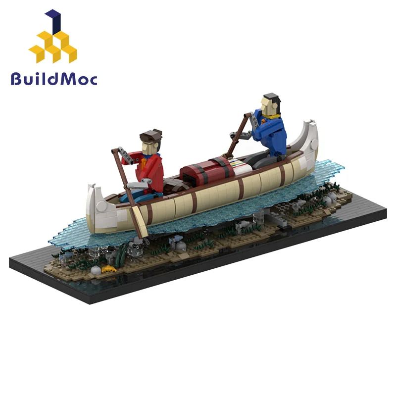 

Dragon Boat Race Canoe Fishing Boat City Great Vehicles Bricks Building Blocks Model toys for Childrens Kids Gift