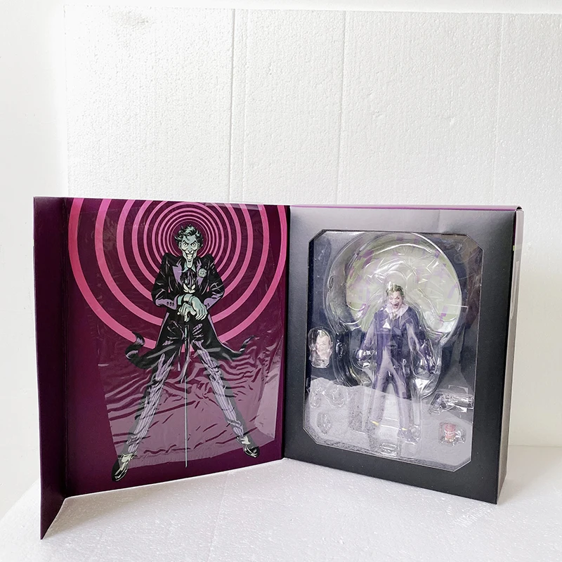 6inch 15cm MEZCO Batman One:12 DC Comics The Dark Knight Batman The Joker Action Figure Model Toy D