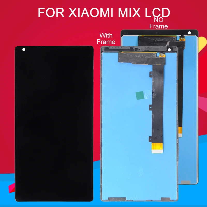 

Dinamico For Xiaomi Mi Mix LCD Display Touch Screen Digitizer Assembly With Frame Repair Parts Mi Mix Display