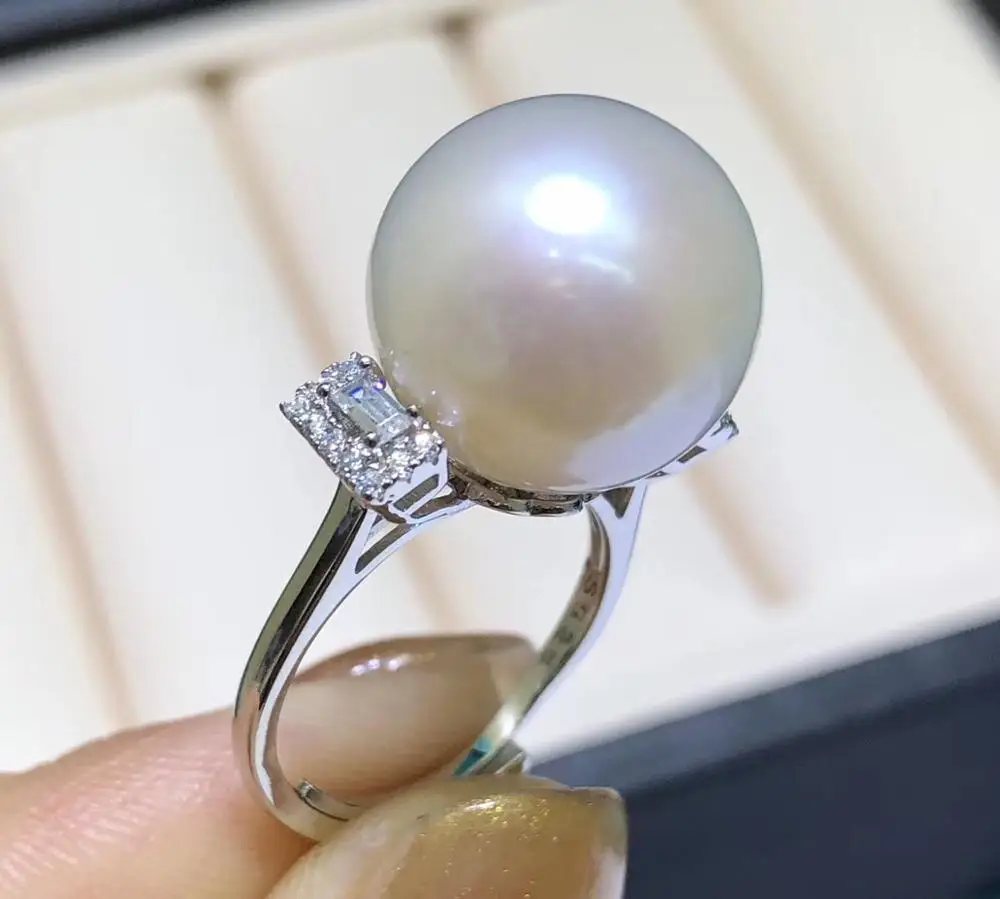 

Регулируемое кольцо с перламутровым кольцом, аксессуары для ювелирных изделий, аксессуары для жемчуга, серебряное кольцо с кольцом в форме пальца, принадлежности для ювелирных изделий