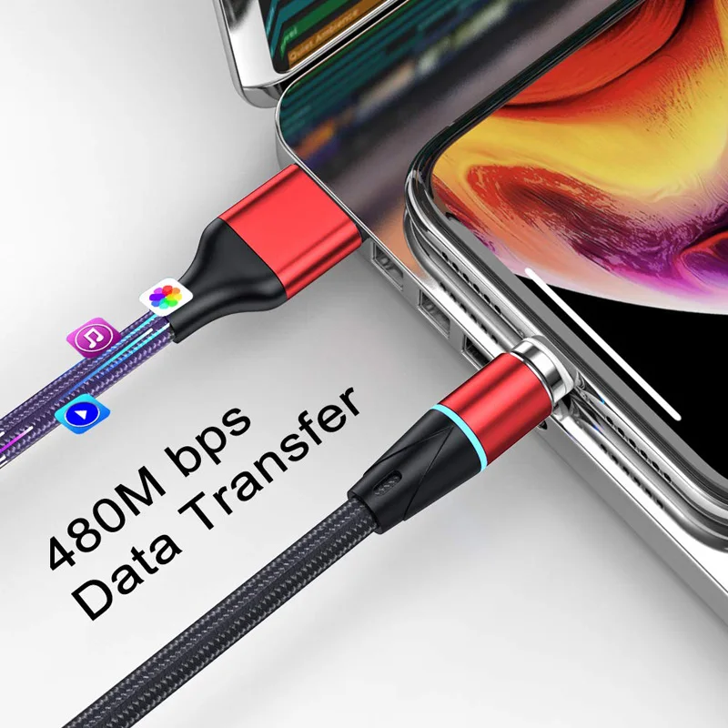 CANDYEIC 1 м Micro USB Магнитный кабель для huawei mate iPhone11 Pro Max Xiaomi Redmi sony samsung LG MOTO Honor usb type-C кабель