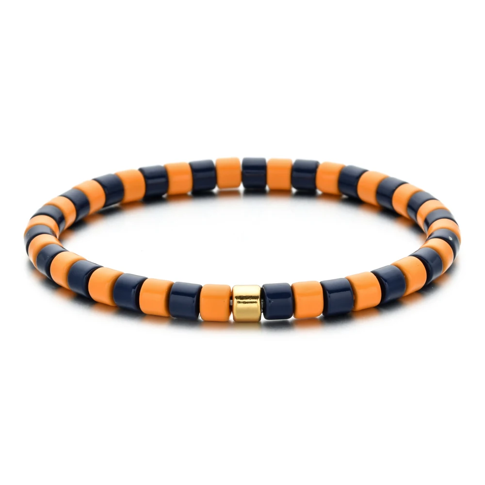 Boho Bohemian Handmade Charm Summer Gold color Bracelet Tile Beads Friendship Bracelet Women Gifts Unisex Fashion Jewelry bracelet jewelry