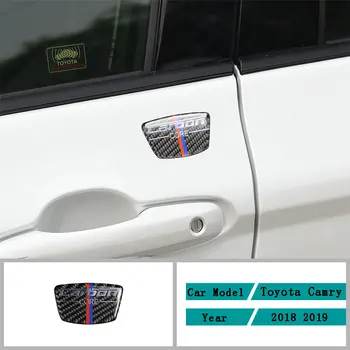 

Carbon Fiber Car Accessories Interior B Column Decoration Protective Decals Cover Trim Stickers For Toyota Camry 2018 2019