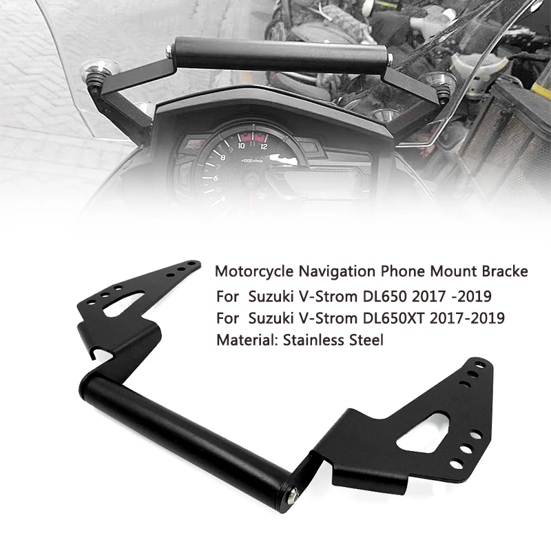 Windscren Bracket Mount Smartphone GPS Holder For Suzuki Vstrom DL 650