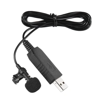 

150cm Microphone Portable Clip-on Omni-Directional Stereo USB Mic for PC Computer USB Computer USB Microphone High Sensitivity