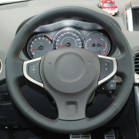DIY крышка рулевого колеса автомобиля Оплетка на руль Volant замша для Renault Koleos 2009-2013 samsung QM5 - Название цвета: Style2