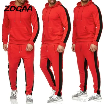 

ZOGAA 2020 Brand Sporting Men Warm Hooded Tracksuit Track Sweat Suits Mens Gyms Sportswear Hoodies+Pants Casual Sporting Sets