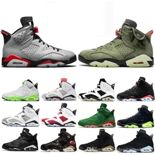 Оригинальные мужские баскетбольные кроссовки Travis Scotts X 6 Medium Olive 6s с желтым КАКТУСОМ Jack UNC, светоотражающие кроссовки Bugs Bunny, спортивные кроссовки