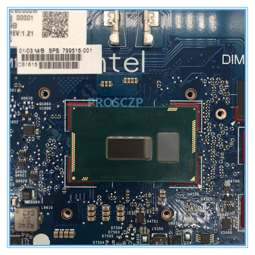High quality for 840 G2 Laptop motherboard 799516-001 6050A2637901-MB-A02 With SR23X I5-5300U CPU R7 M260 GPU working well