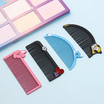 

Cartoon Cute Combs Metal Hair Comb Hairdressing Anti-static Barbers Comb Portable mini Female Beauty Styling Tools