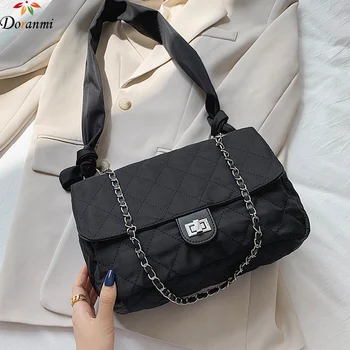 

DORANMI Large Totes Shoulder Bags For Women 2020 Diamond Lattice Handbag Female Chain Strap Totes Bags Casual Handbags BB598