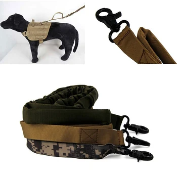 

Dog Leash 1000D Nylon Tactical Military Police Dog Training Leash Elastic Pet Collars Multicolor PC975816