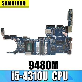 

SAMXINNO 769718-601 769718-501 769718-001 HSTNN-I10C 6050A2648201-MB-A02 for HP EliteBook Folio 9480M Laptop Motherboard i5-4310
